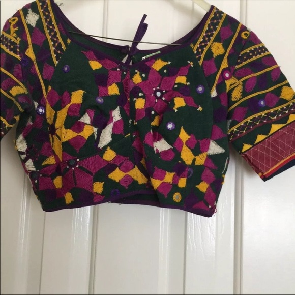 Ethnic Indian Wear Vintage Traditional Mirror work Chaniya  Choli - Picture 6 of 11